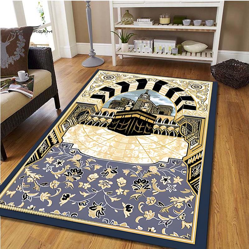 Muslim Prayer Non-slip Carpet Room Mat Square Kitchen Bathroom Floor Muslim Carpet Mat Bedroom living room IslamC Prayer Carpet