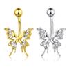 Simple Butterfly Navel Ring For Women Girls  Belly Button Rings Belly Piercing Jewelry Stainless Steel Navel Rings