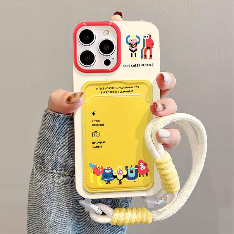 

All inclusive Anti Drop Iphone15pro High End and Niche 13 New Cartoon Monster Suitable for Apple 16 Phone Case Apple 16PRO