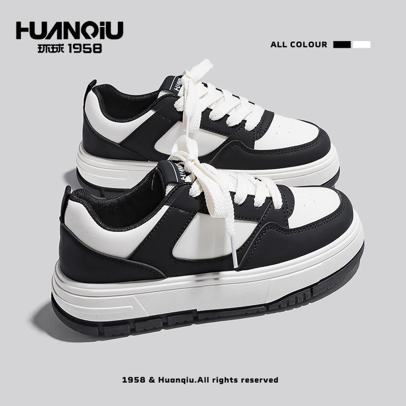 Global official high-value thick baseplate shoes 22 new casual thick-soled breathable sports shoes 35