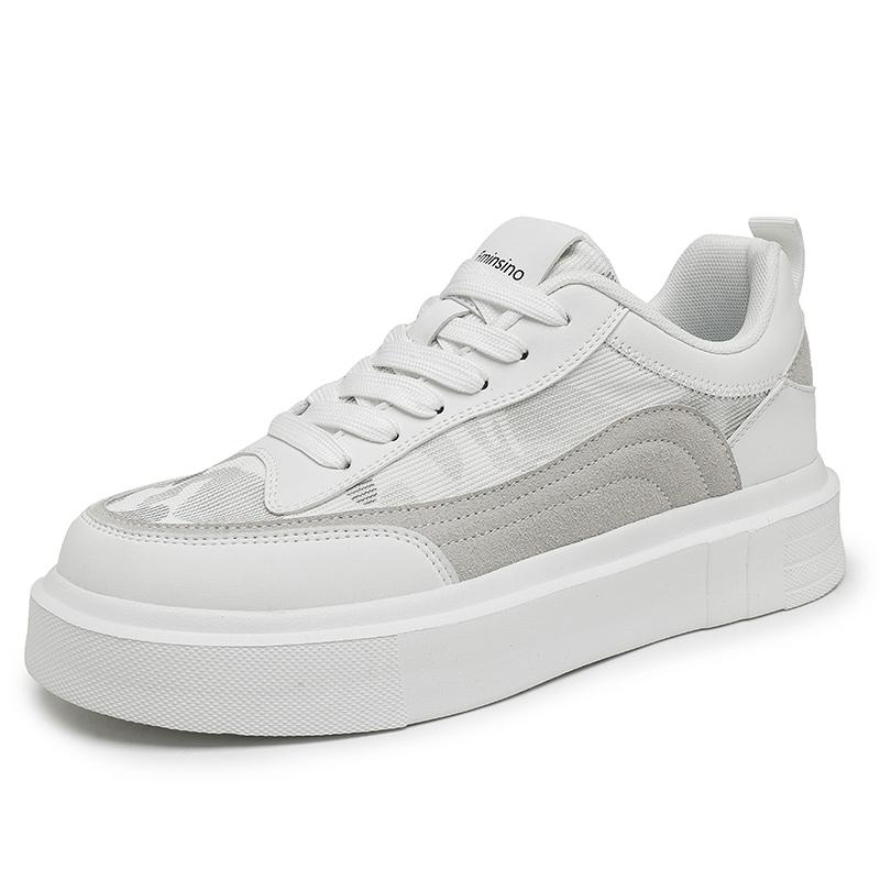 

Men s thick-sole casual shoes summer breathable soft-sole non-slip comfort outdoor walking shoes fashion light sports board shoe 44