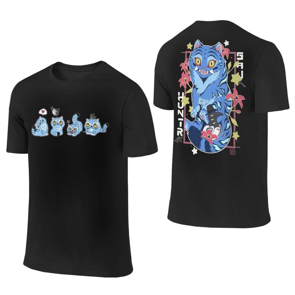 Y2K Print Short Sleeve Streetwear Sports T-Shirt KPop Demon Hunters Tiger Cotton T-Shirt Novelty Fashion Tee Shirt Funisex