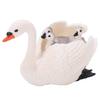 Schwanen-Ornament mit kleinen Schwänen Hohe Simulation Lebensechtes Tier-Modell Lernspielzeug