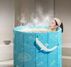 Portable Adult & Child Folding Bathtub: Full-Body Sit-In Bath Basin for Home Use
