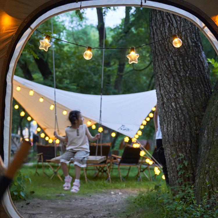 Outdoor Starry Globe Solar Lights for Tents, Markets, and Courtyards