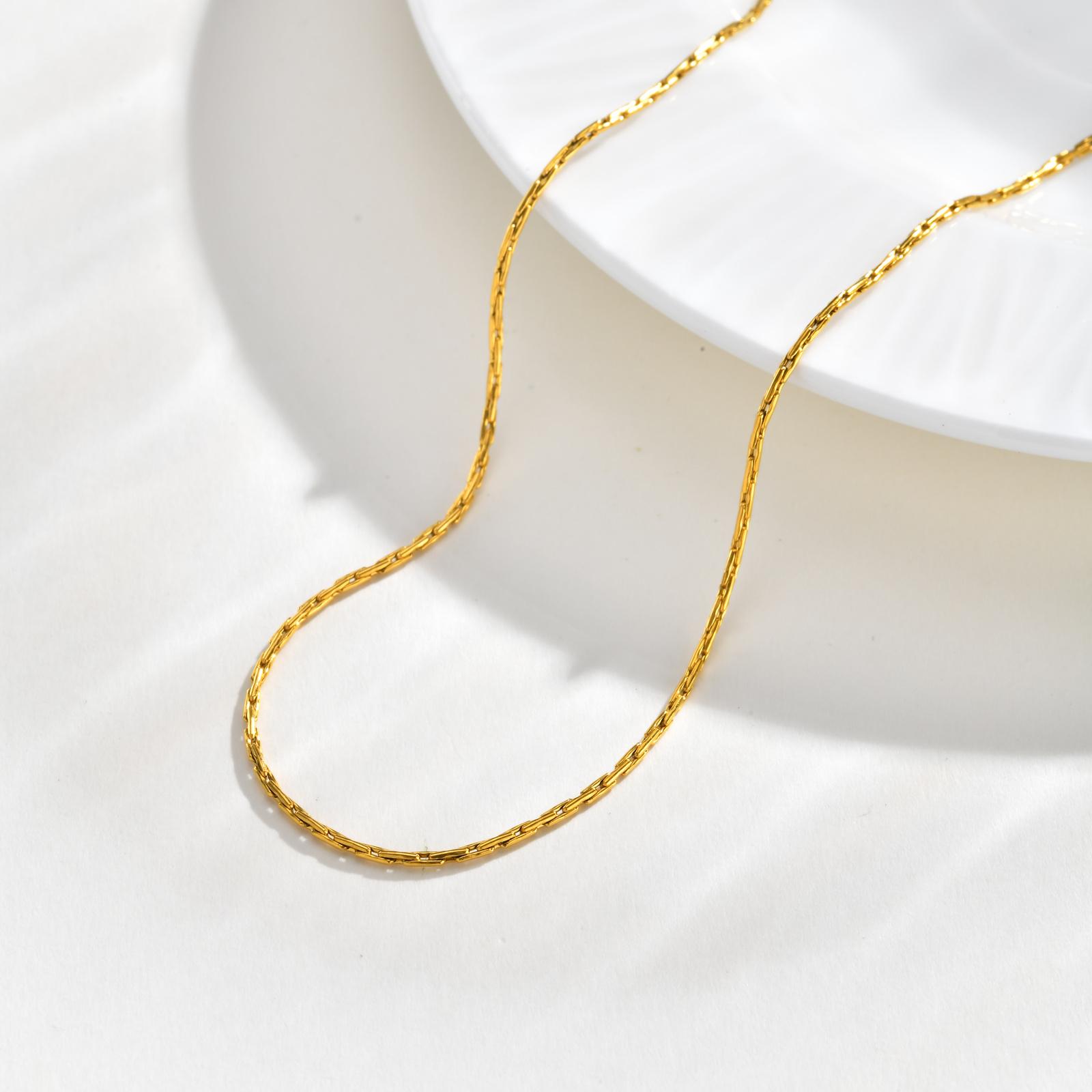 

French Chic Layered Stainless Steel Necklace Set for Women, Gold Plated Snake Heart Chain 3-in-1 Tarnish Free Jewelry