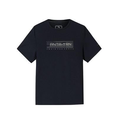 Comfortable Simple Letter Versatile Casual Breathable Sports Short Sleeve T-Shirt Men Tops Basic-Black 152537112-3