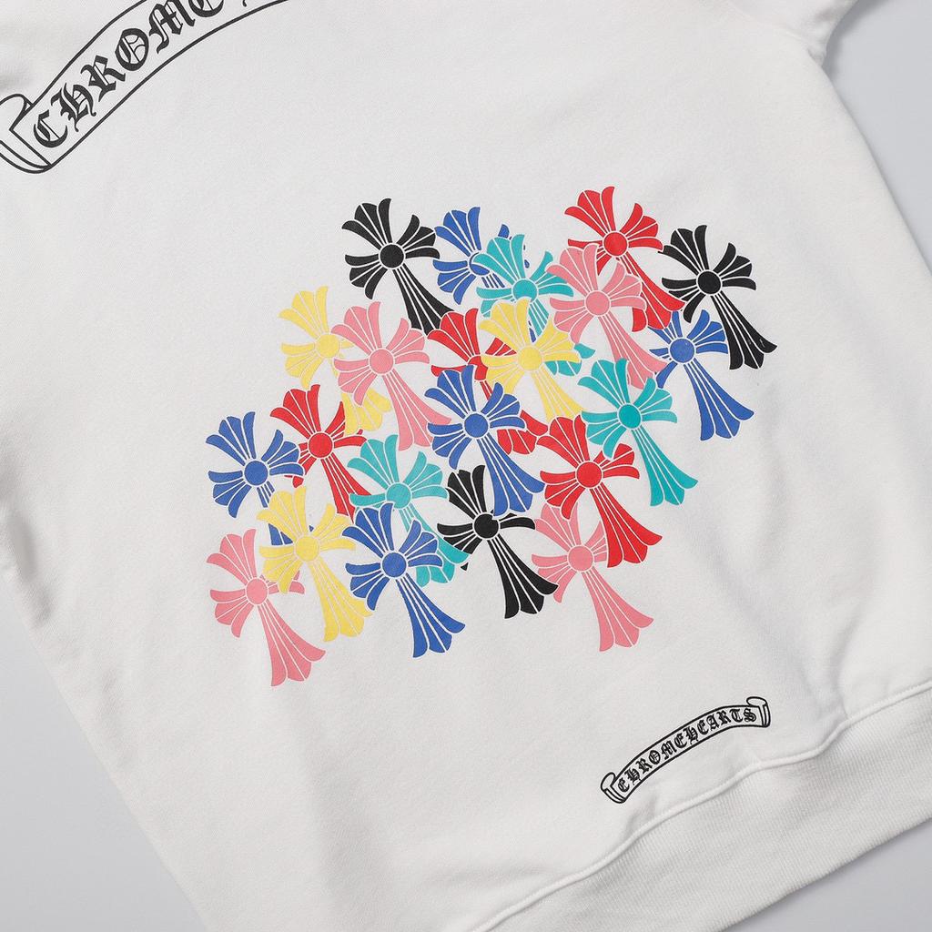 803 CHROME HEARTS 2025 Autumn and Winter New Plus Size Classic Style Logo Hooded Sweatshirt, Suitable for Couples To Wear