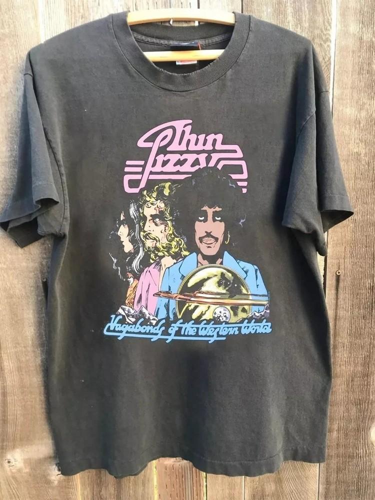 Thin Lizzy Vagabonds Of The Western World Charcoal Remake T shirt vtg S5XL Unisex T-Shirt L