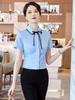 Women's Professional White Short-Sleeve Shirt - Spring/Summer 2026 Collection