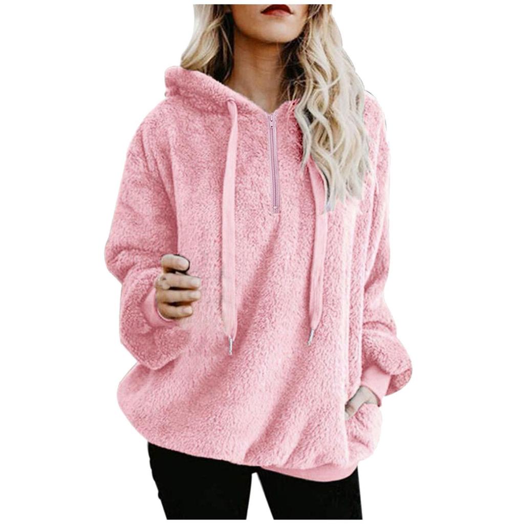 Women Warm Winter Top Hoodie Sweatshirt Ladies Hooded Pullover Jumper