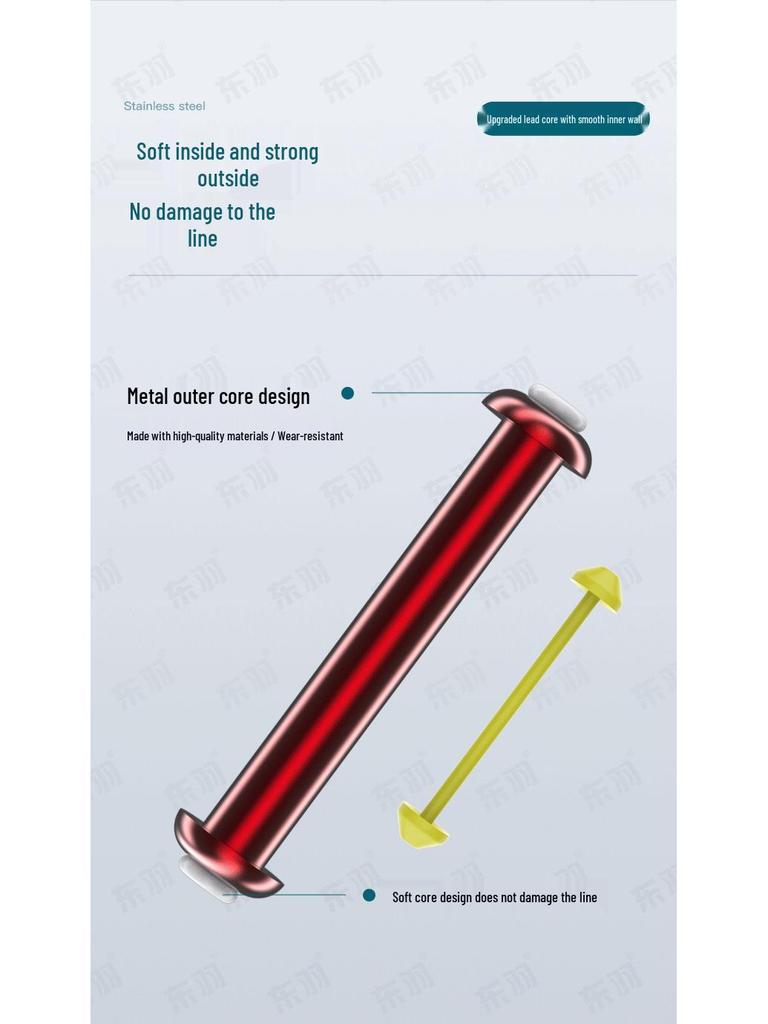 Dongyu Double-Core Pure Lead Fishing Sinker with Beveled Edge