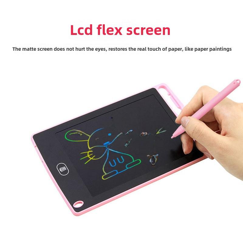 LCD Writing Board for Children, 6.5 inch Hand-Painted Electronic Drawing Tablet