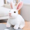 Lovely Fluffy Lop -Eared Rabbits Plush Toy Baby Kids Appease Dolls Simulation Long Ear Rabbit Pillow Kawaii Xmas Gift