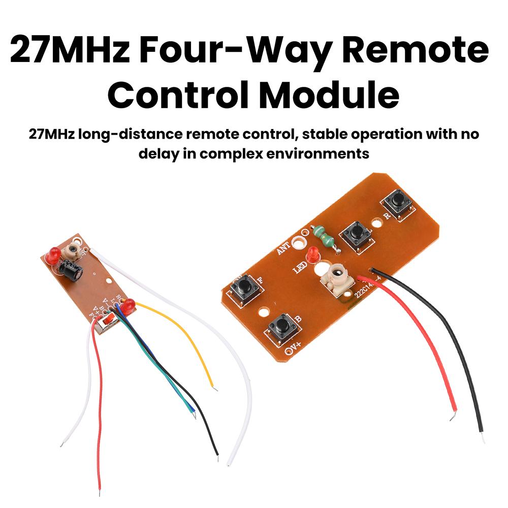 4-Kanal RC-Fernbedienung 27MHz Schaltungs-Leiterplatte Sender-Empfänger-Platine Funksystem für RC-Auto