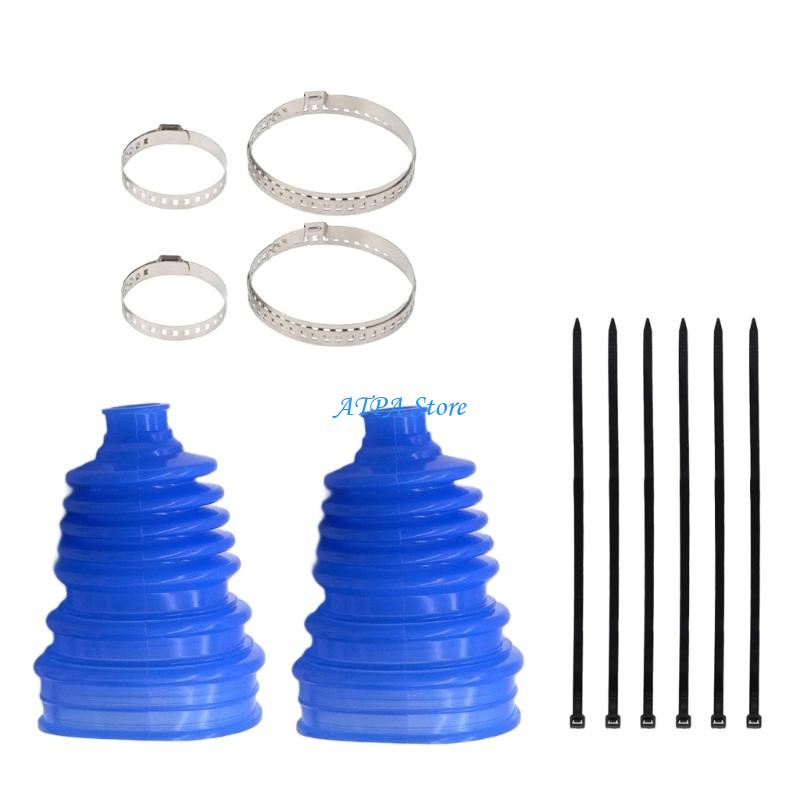 U13C Silicone Front Axles Boot Repair Pack Universal CV Joint Dust Covers Waterproof Automotive Replacement