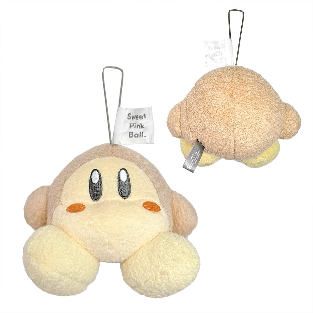 Kirby of the Stars Soft Plush Toy Cushion Mascot Keychain with Toy Diamond (Mini Plush Toy (Set of 4))