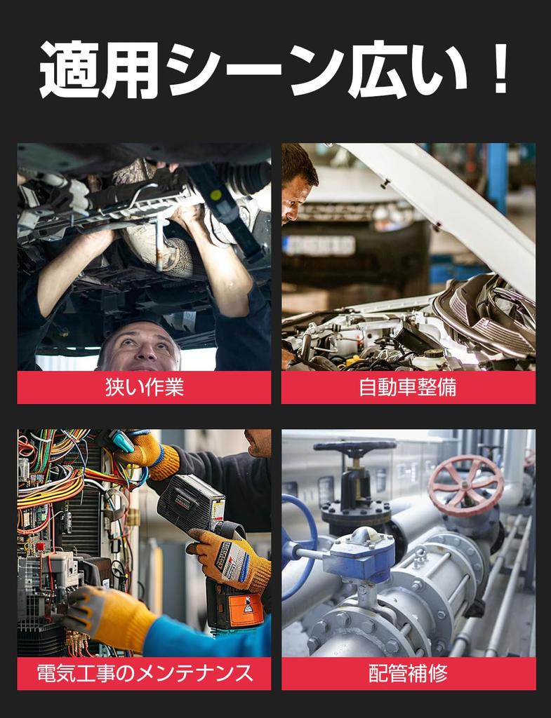 AOSEL Extra Long Straight Wrench Mirror Set of with Storage Case Open-End Set, Finish, 6,