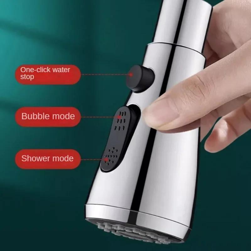 Universal 360° Rotate Kitchen Faucet Extender Aerator Plastic Splash Filter Kitchen Washbasin Faucet Bubbler Nozzle