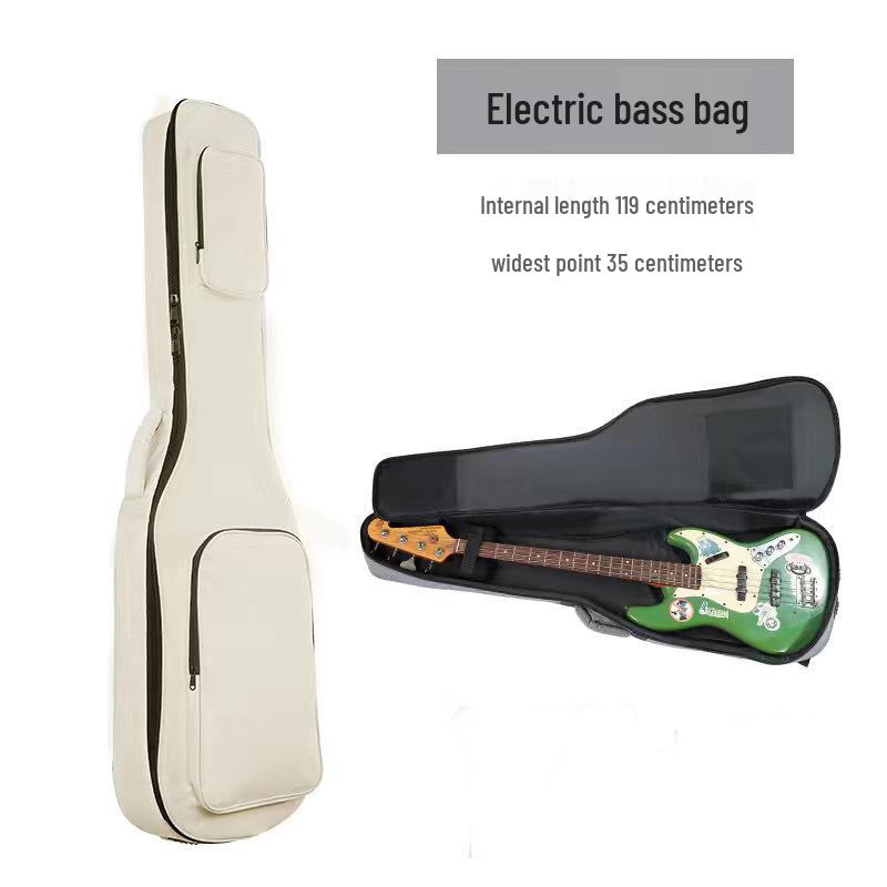 Rucksack für E-Gitarre, Bass & Akustikgitarre - Gepolstert, Kollisionsschutz, Print-Design