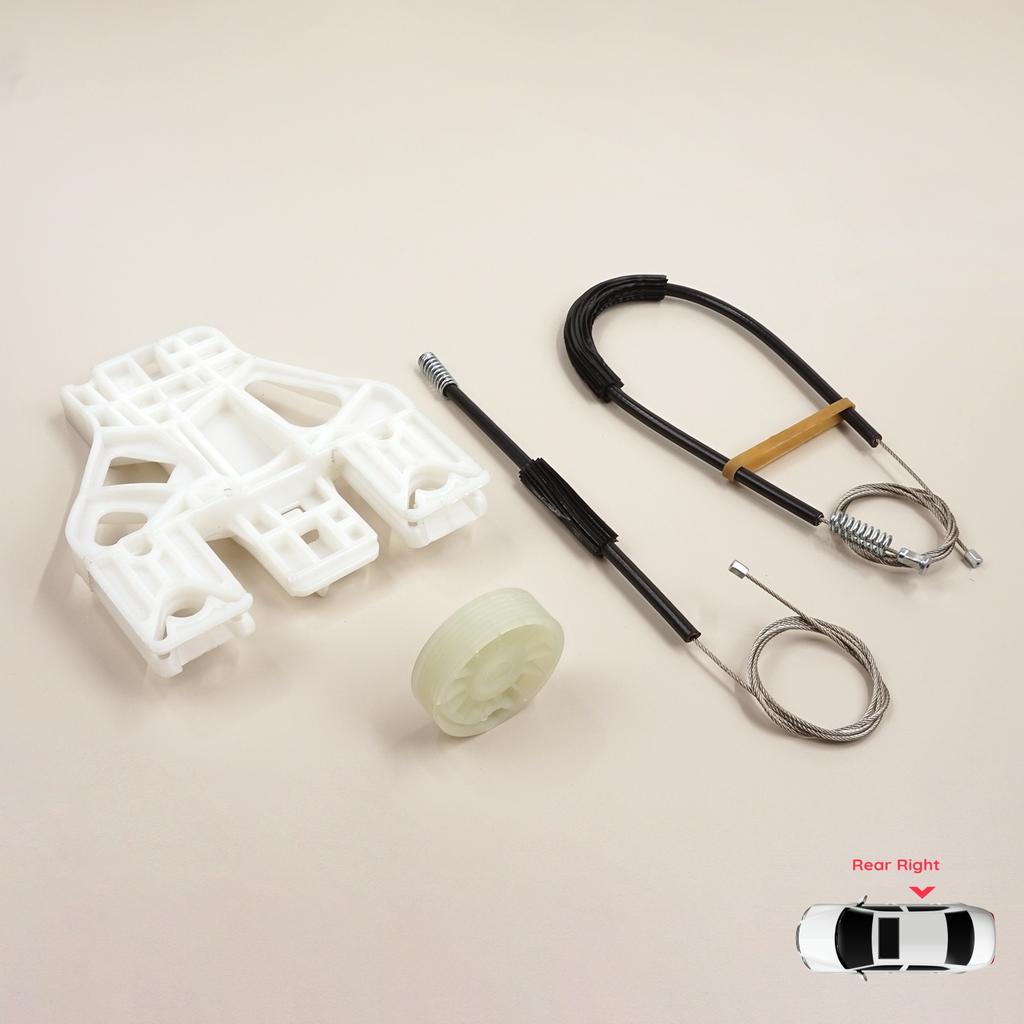 EWR5073 Electric Power Window Regulator Lifter Repair Kit Rear Right Door for  Q5 SQ5 8R 8RB 2008-2018 5-Door 8R0839462