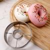 Round Stainless Steel Donut Special Cutting Mold for Household Baking Mousse Ring Underwire Cookie Pressing Film