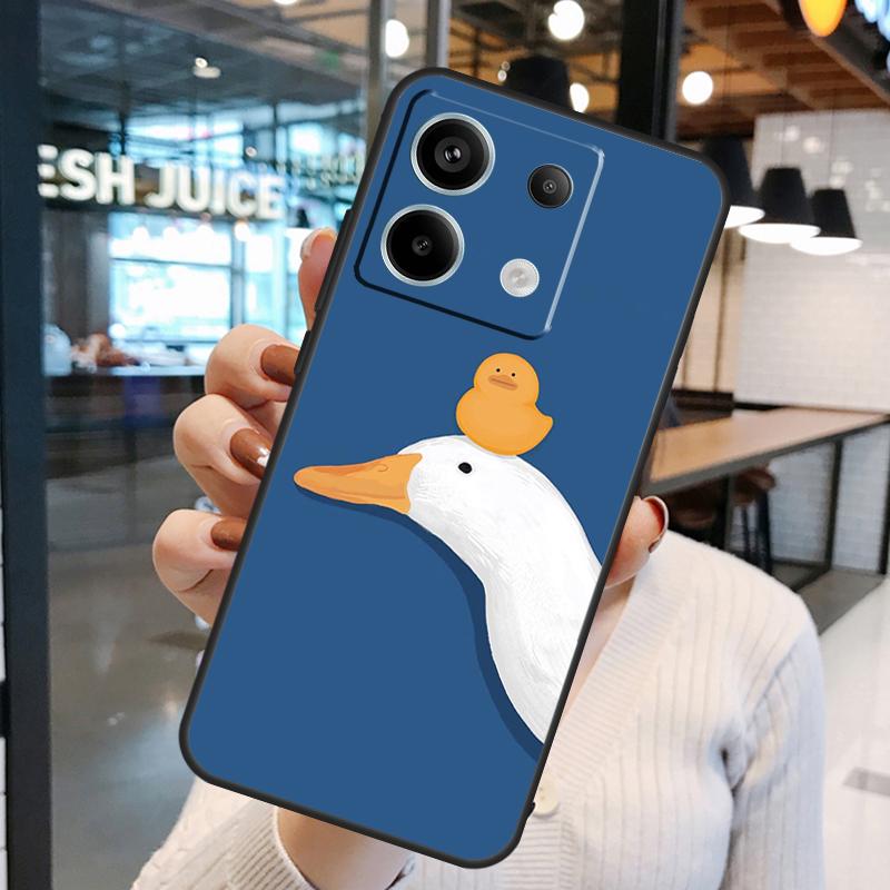 Cartoon Funny Goose Case For Xiaomi Redmi Note 11 9 10 12 13 14 15 Pro Plus Redmi 15 15C 10C 12C 13C 14C Cover