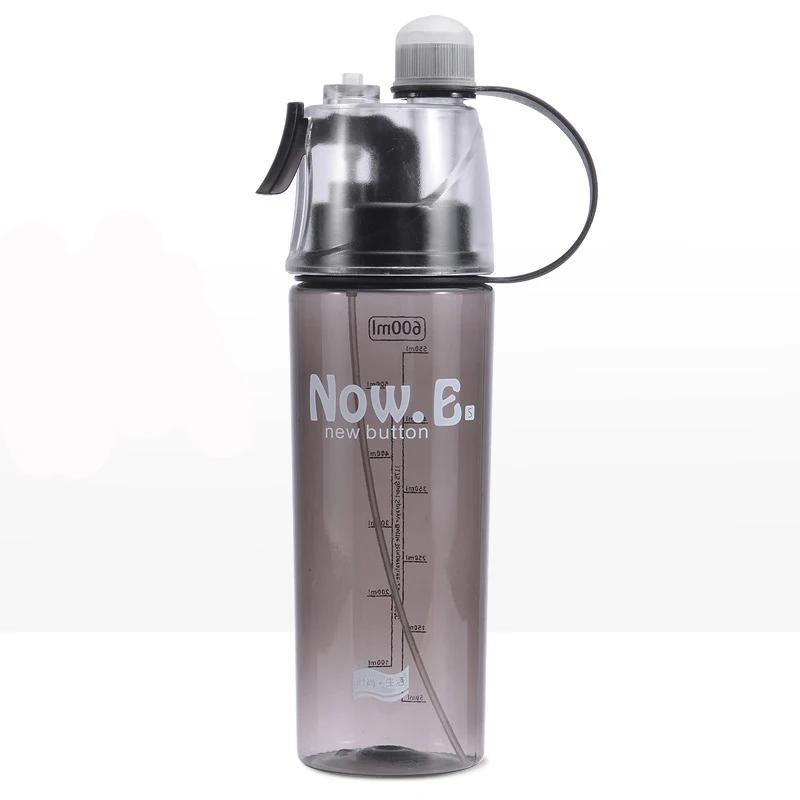 Water Bottle with Straw Drink Spray Cup Cycling Hiking Outdoor Sports