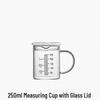 High-Temperature Resistant Glass Measuring Cup with Handle, for Baking, Milk, Juice, or Water.