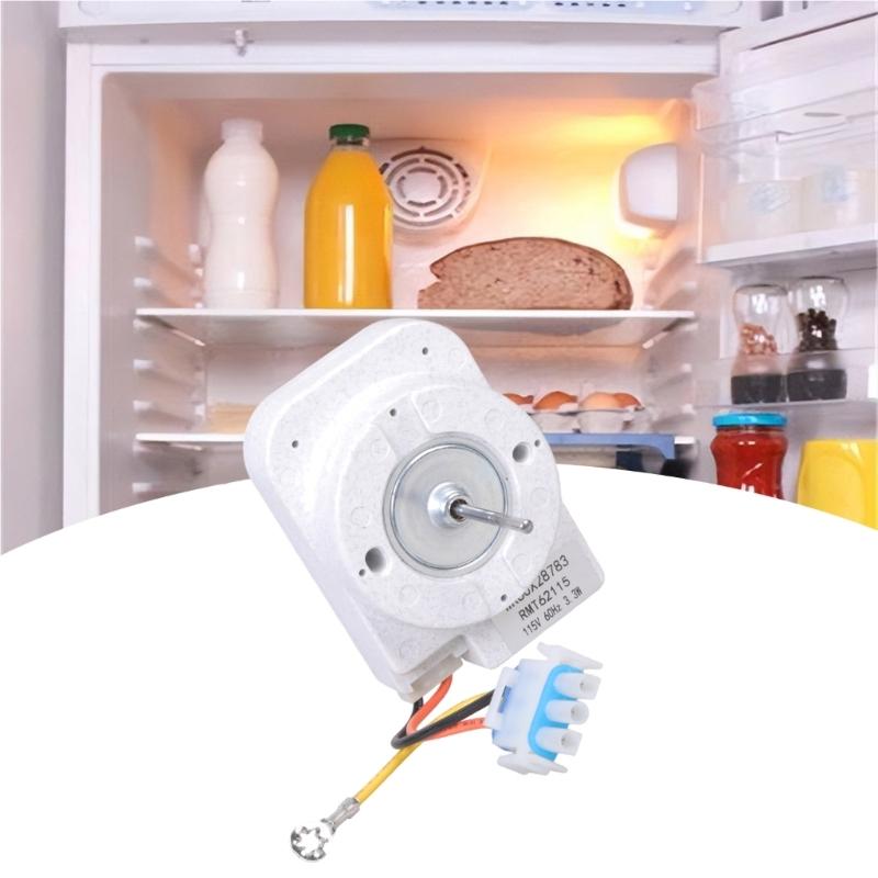 Quiet Refrigerator Fan Assembly for WR60X31522 WR60X28783 Precisions Cooling Component Freezer Condenser Motor