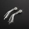 Korean Stylish Fashionable Jewelry Personality Women Temperament Crystalline Tassel Earrings Bridal Earrings Long Earrings OorbellenFashion Jewelry