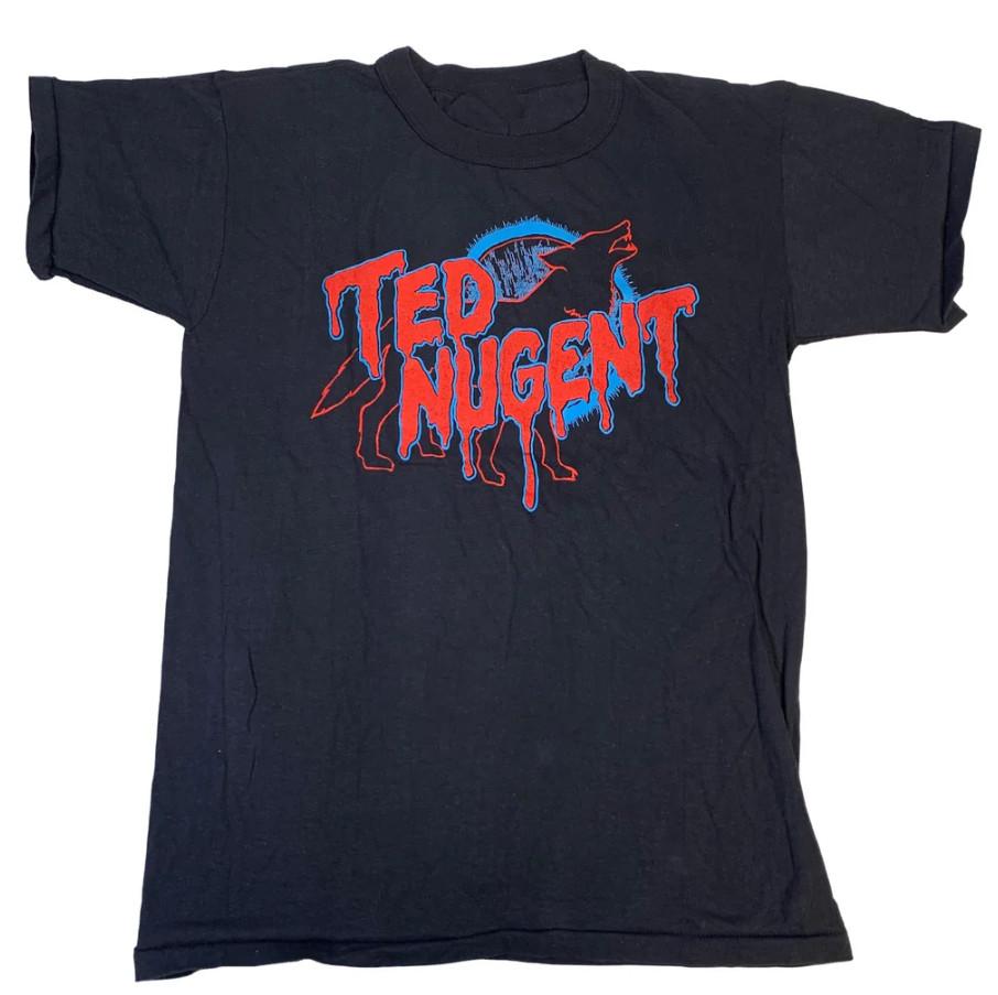 Vintage Ted Nugent Wolf Shirt Cotton Adult S-5XL ED734 Unisex T-Shirt XXXXL