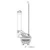 1 Set Toliet Flush Valves Versatile Height Adjustable Toilet Cistern Float Inlet