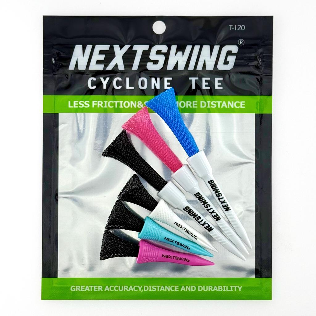 NextSwing Golfball-Tee Niedriger Widerstand Elastisches Netz-Ballhalterung Zyklon Limitierte Auflage Abschuss-Golf-Tee Robust Und Langlebig Kunststoff
