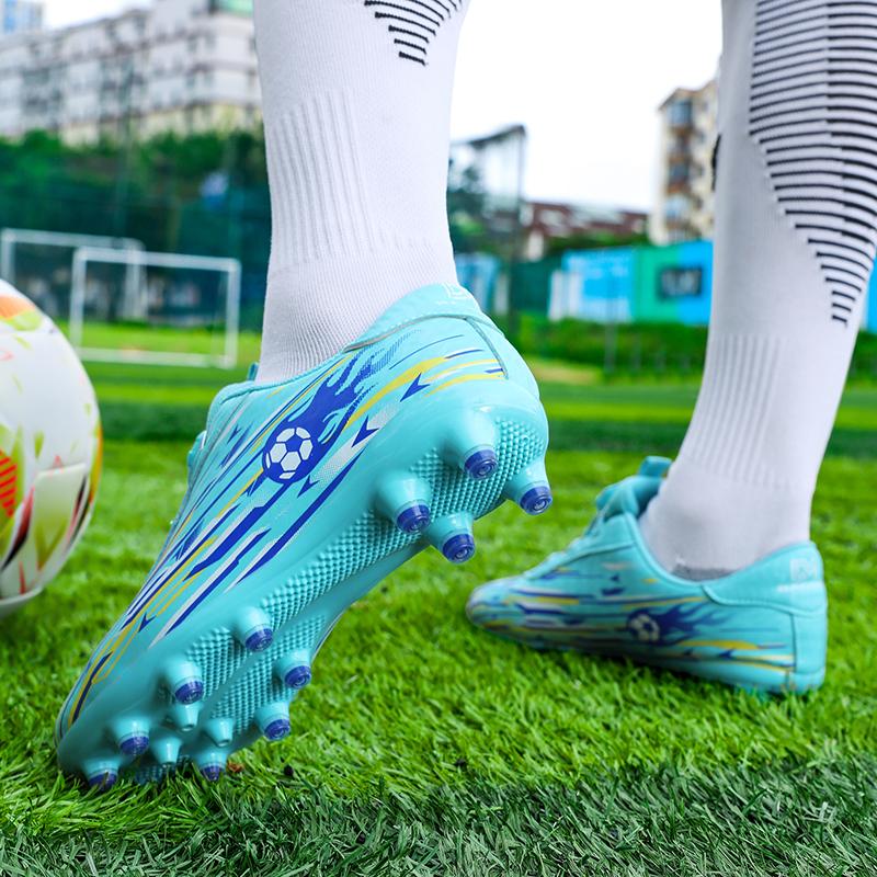 2026 Kids Soccer Football Boots FG Cleats Unisex School Training Non-Slip Breathable Outdoor Athletic Shoes for Boys Girls