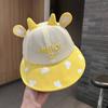 Baby Sun Hat Breathable Mesh Bucket Hat Cute Dinosaur Ear Anti Uv Summer Cap For Toddler Boys Girls Outdoor