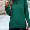 2026 New Women's Round Neck Sweater, Casual Long Sleeve Knit Top for Autumn Winter Daily Wear