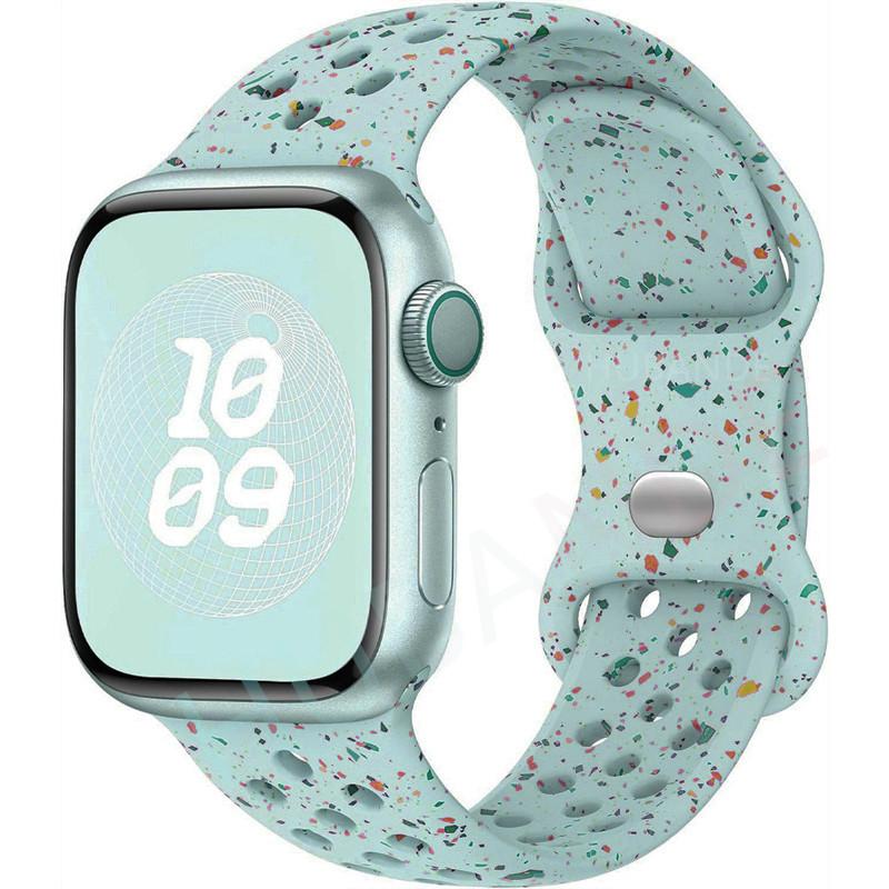 Sport Strap Colored Particles Rubber Band for Apple Watch 49mm 46mm 45mm 44mm 42mm 41mm 40mm  for IWatch 11 10 9 8 7 6 5 4 3 SE