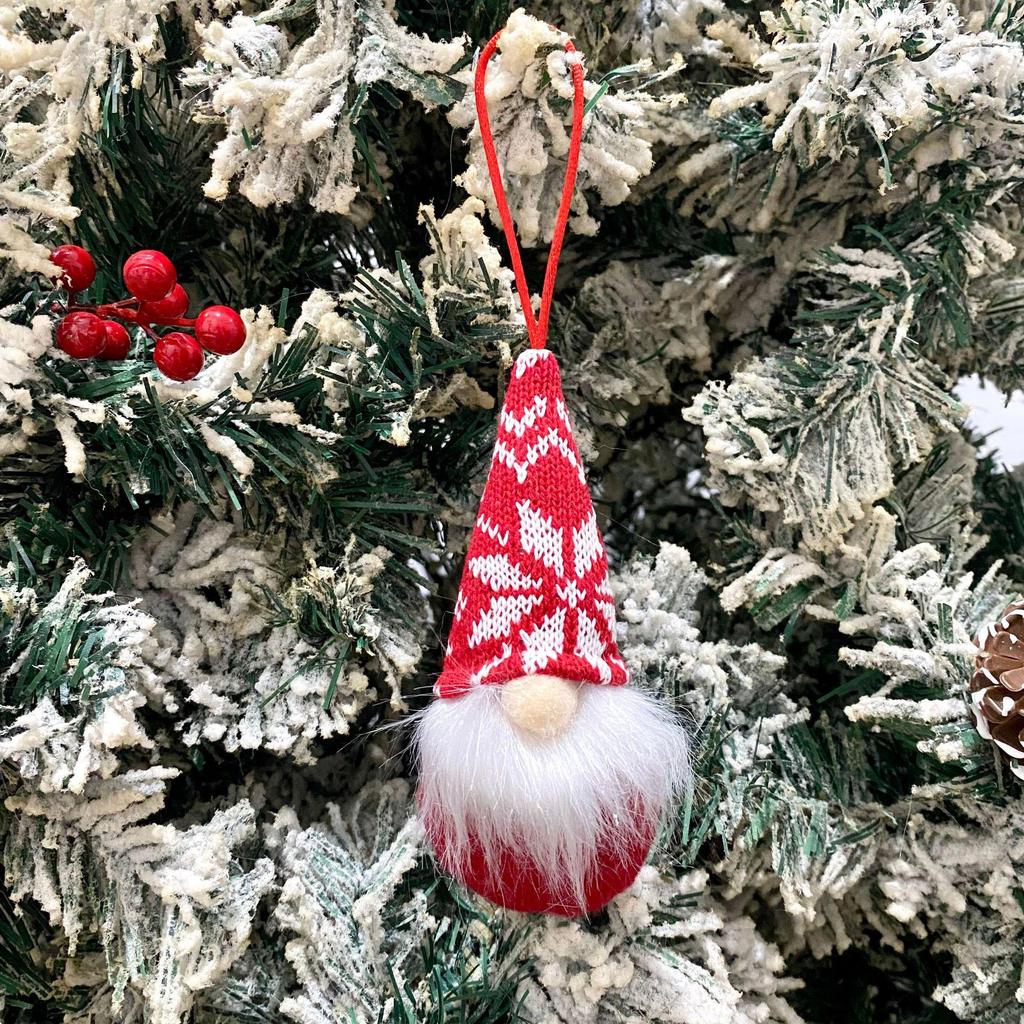 Faceless Gnomes Christmas Tree Ornaments: Small New Year Charms