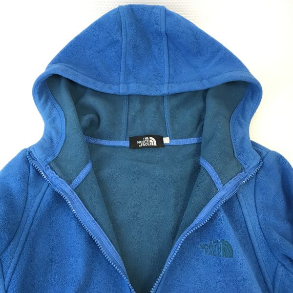 THE NORTH FACE Fleece Hoodie Jacket/Women's L/Blue/Coat/Jumper(USED)