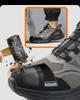 Lightweight Men Safety Shoes Anti-Smash Anti Puncture Work Shoes Rotating Button Protective Shoes Non-Slip Steel Toe Boots