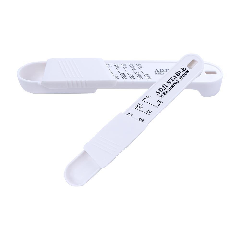 Tea Adjustable Tablespoon with Scale Baking Tool Measuring Cups Measuring Spoons Set Sugar Scoop