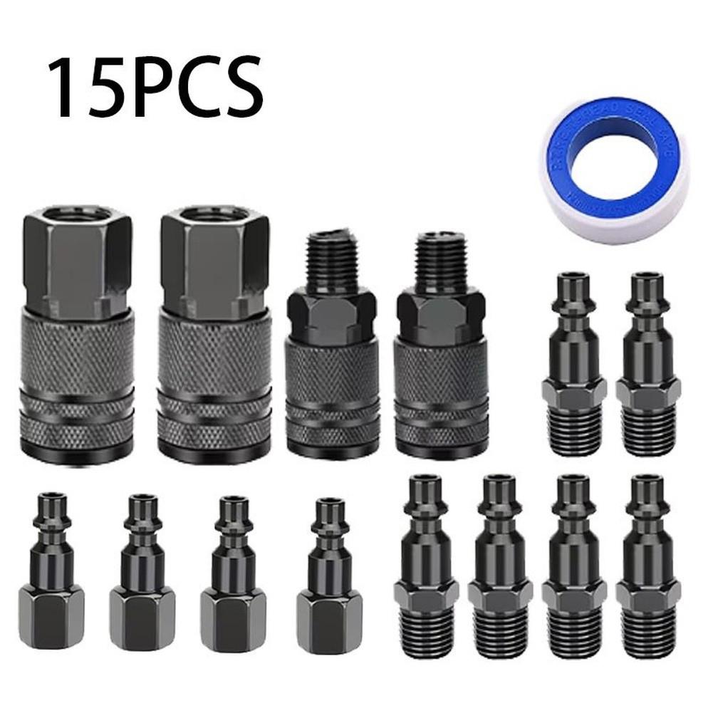 1/1" NPT American-style 11-pack For Pneumatic Tools And Quick-connect Fittings For Paint SprayGuns And Workshop Pneumatic Tool