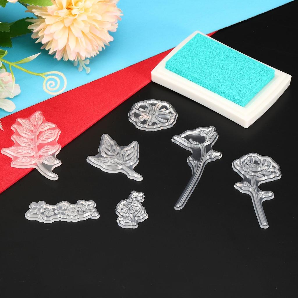 PATIKIL Clear Silicone Stamp 1 Set T1440 Seal and Back Plate Set Clear Stamp Card Making Decoration DIY Scrapbooking Embossing Album Decoration Craft