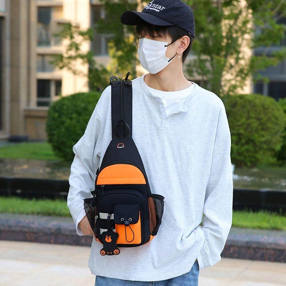 Large Capacity Crossbody Shoulder  Bag Waterproof Backpack Fashion 2 In1  Chest Bag  Outdoor