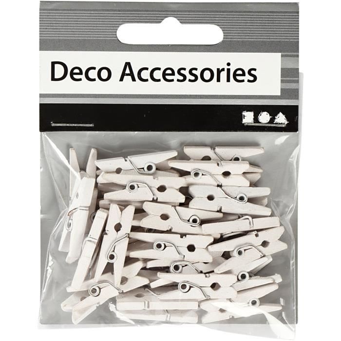 Petite épingle à linge en bois peinte. Réf 56435