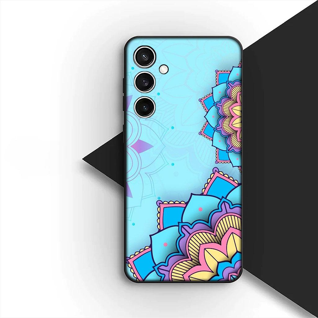 

for Samsung Galaxy A35 A36 A55 A26 A05 A06 A14 A50 A51 A53 A54 A12 A13 A23 Phone Case Floral Paisley Mandala flower texture Galaxy A54 5G