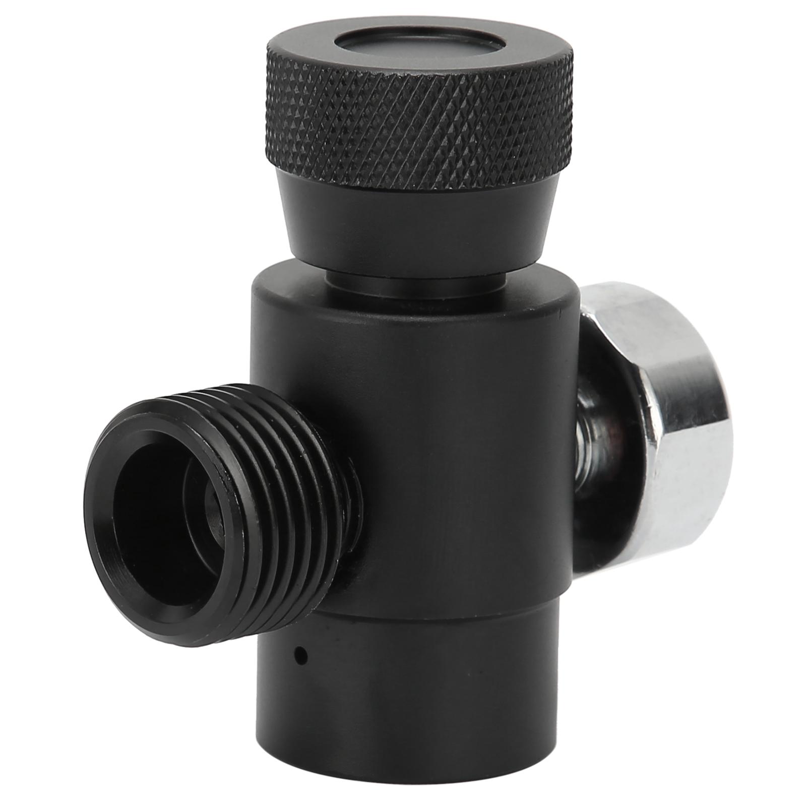 CO2 Adapter, CGA320 TR21-4 Schroefdraad CO2 Navuladapter met 3000psi Manometer voor Soda Fles Koolstofdioxide Cilinder Vullen