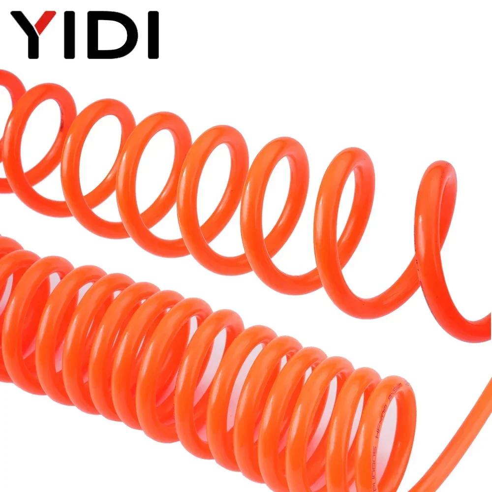 3m/6m/9M/12M/15M Pneumatic Compressed Air Compressor Spring Hose Tube Pipe Line Pipes Pu 4mm 6mm 8mm 10mm 12mm 12 10 8 6 4 2 .5