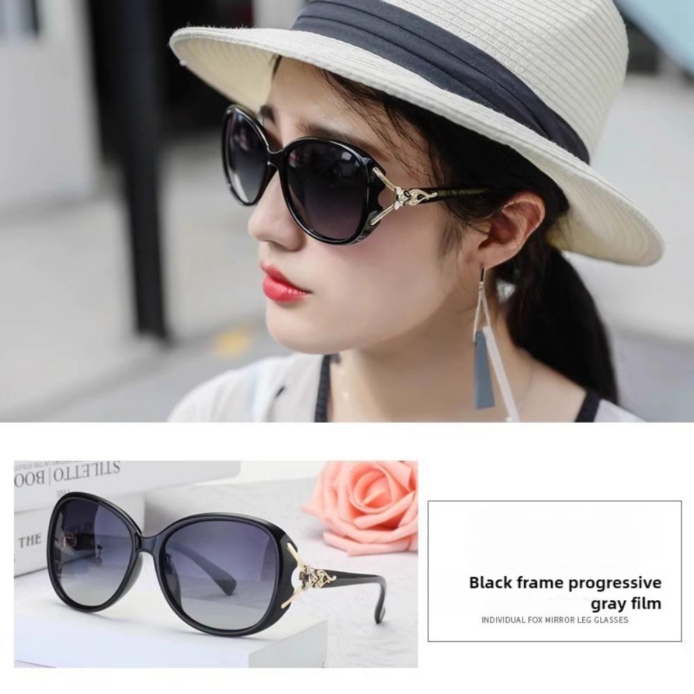 New Sunscreen Glasses Women's Sunglasses Round Face Sunglasses Sunglasses Women's UV Protection Large Frame Square Face Frame